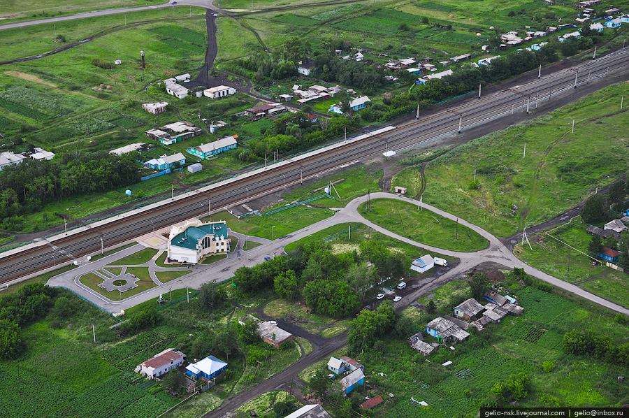 Новосибирская область с высоты птичьего полета