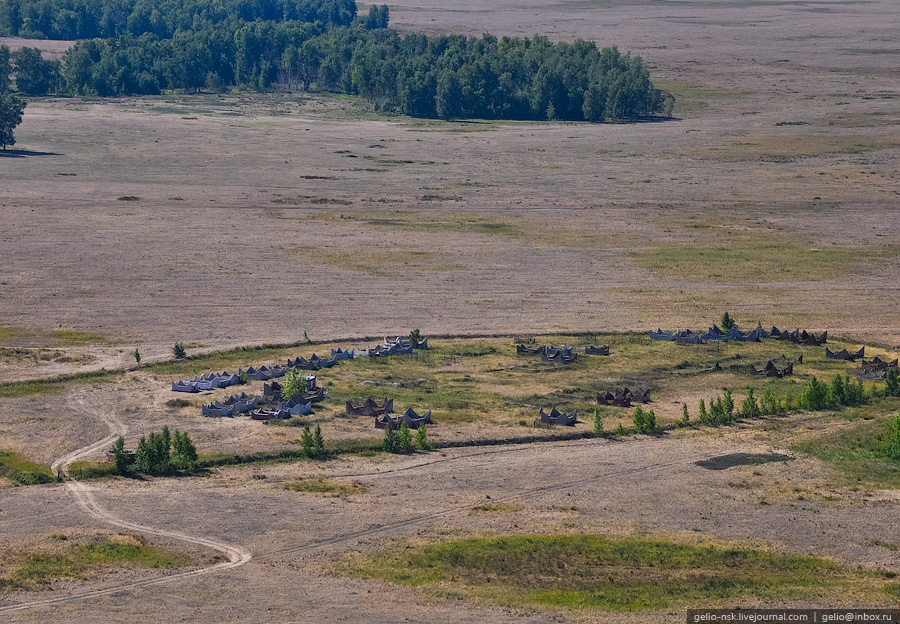Новосибирская область с высоты птичьего полета
