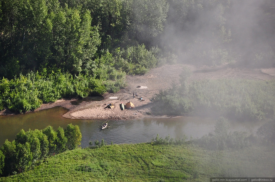 Новосибирская область с высоты птичьего полета