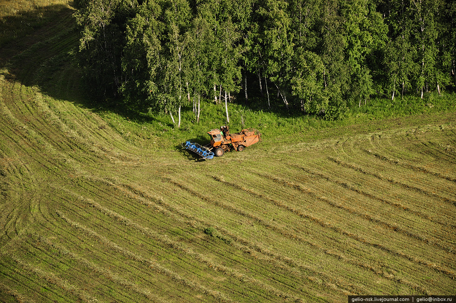 Новосибирская область с высоты птичьего полета