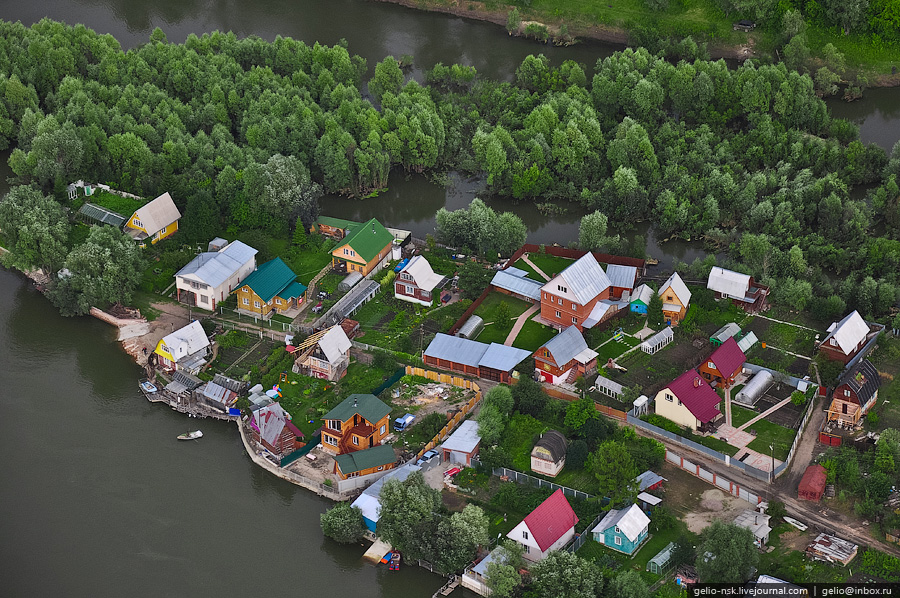 Новосибирская область с высоты птичьего полета