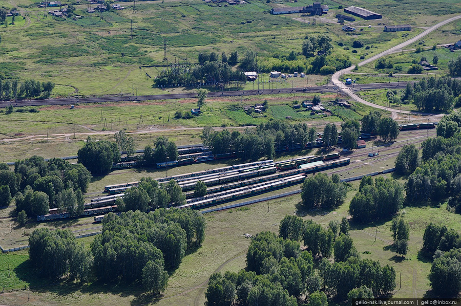 Новосибирская область с высоты птичьего полета