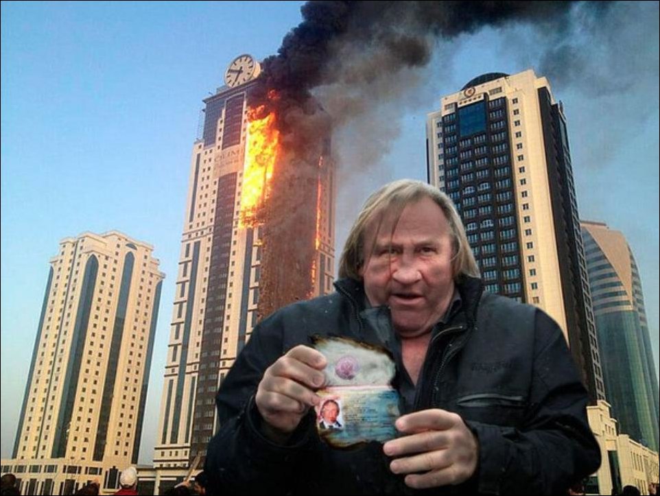 Пожар в Грозный-Сити