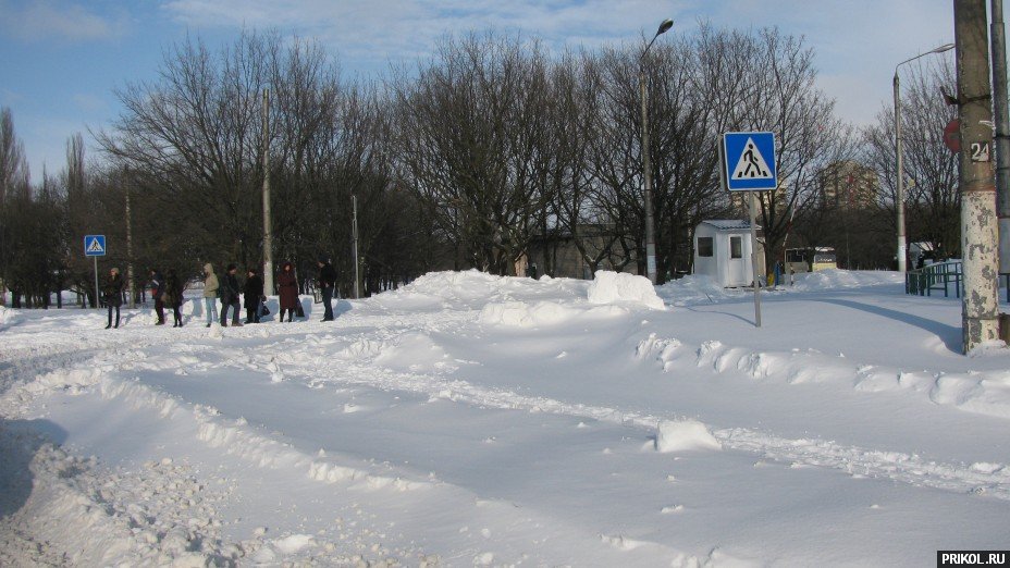 Снежная буря на Украине. Дорога из Херсона в Вознесенск herson-voznesensk-11