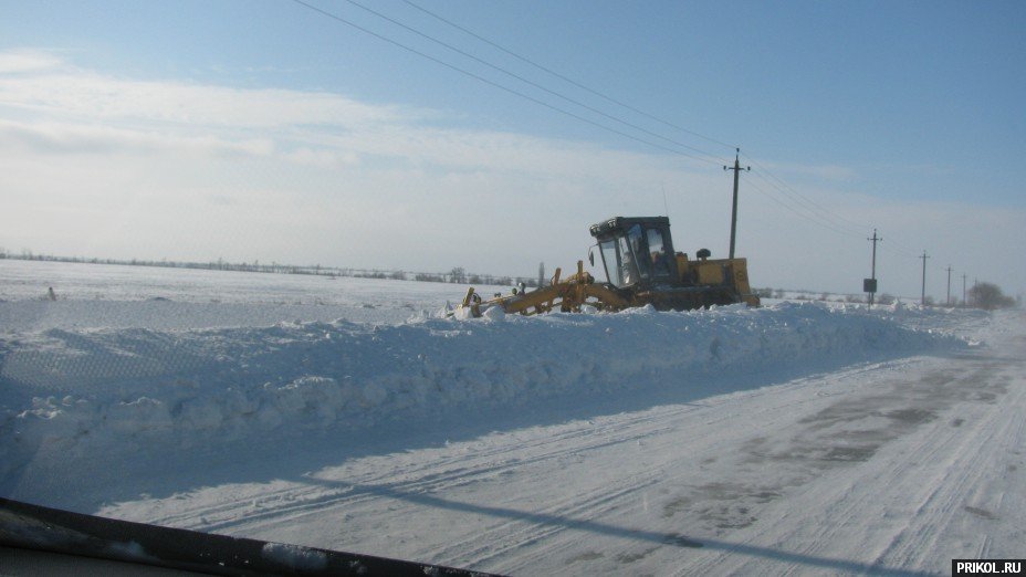 Снежная буря на Украине. Дорога из Херсона в Вознесенск herson-voznesensk-43