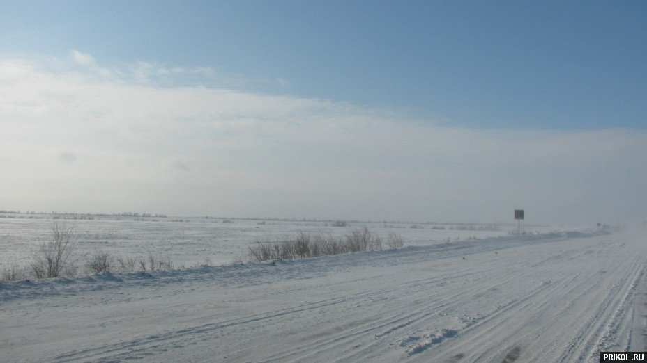 Снежная буря на Украине. Дорога из Херсона в Вознесенск herson-voznesensk-46