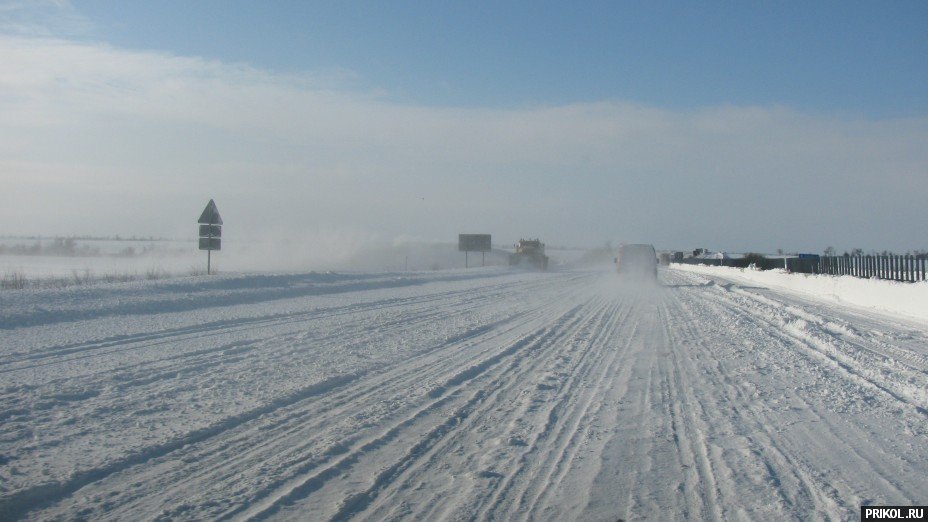 Снежная буря на Украине. Дорога из Херсона в Вознесенск herson-voznesensk-47