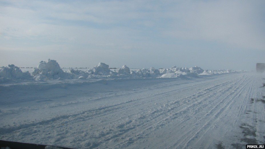 Снежная буря на Украине. Дорога из Херсона в Вознесенск herson-voznesensk-48