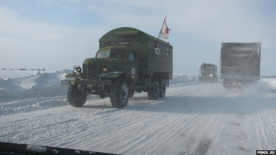 Снежная буря на Украине. Дорога из Херсона в Вознесенск herson-voznesensk-51