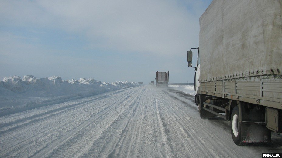 Снежная буря на Украине. Дорога из Херсона в Вознесенск herson-voznesensk-52