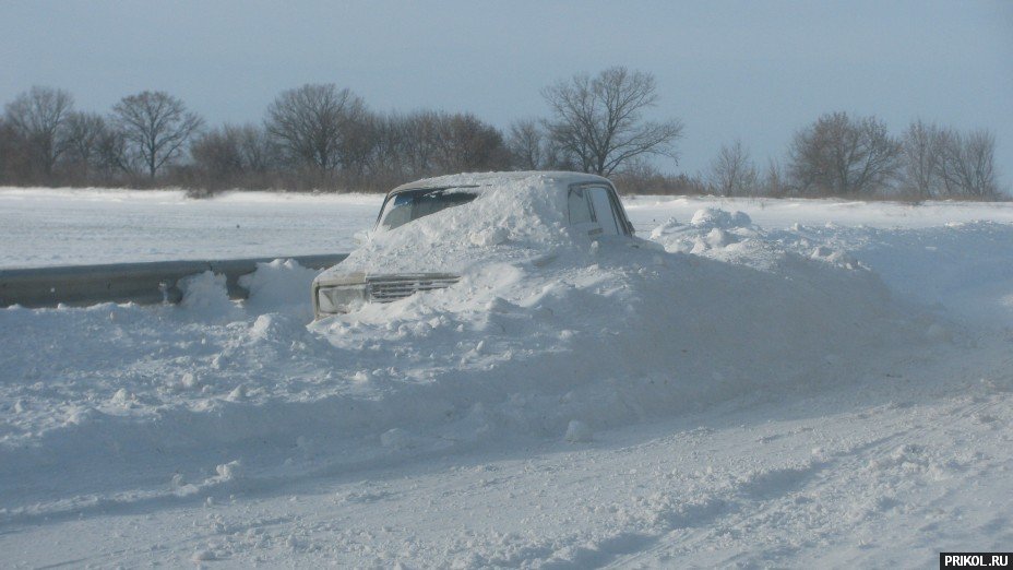 Снежная буря на Украине. Дорога из Херсона в Вознесенск herson-voznesensk-60