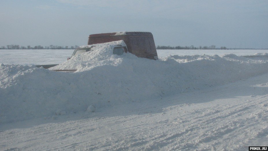 Снежная буря на Украине. Дорога из Херсона в Вознесенск herson-voznesensk-62