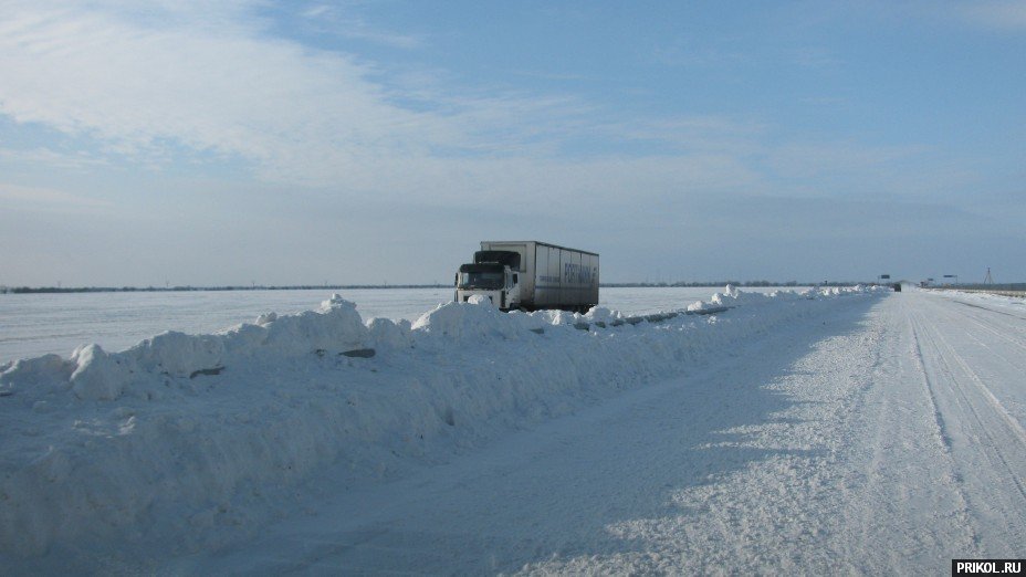 Снежная буря на Украине. Дорога из Херсона в Вознесенск herson-voznesensk-63