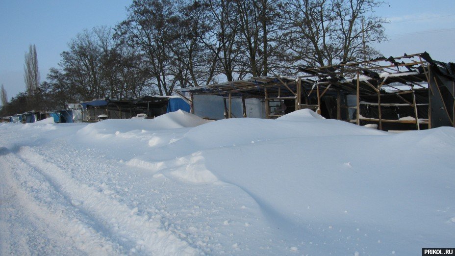 Снежная буря на Украине. Дорога из Херсона в Вознесенск herson-voznesensk-69