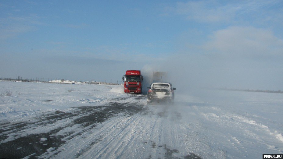 Снежная буря на Украине. Дорога из Херсона в Вознесенск herson-voznesensk-74