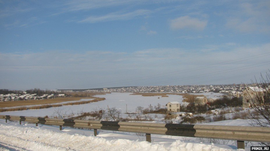 Снежная буря на Украине. Дорога из Херсона в Вознесенск herson-voznesensk-78