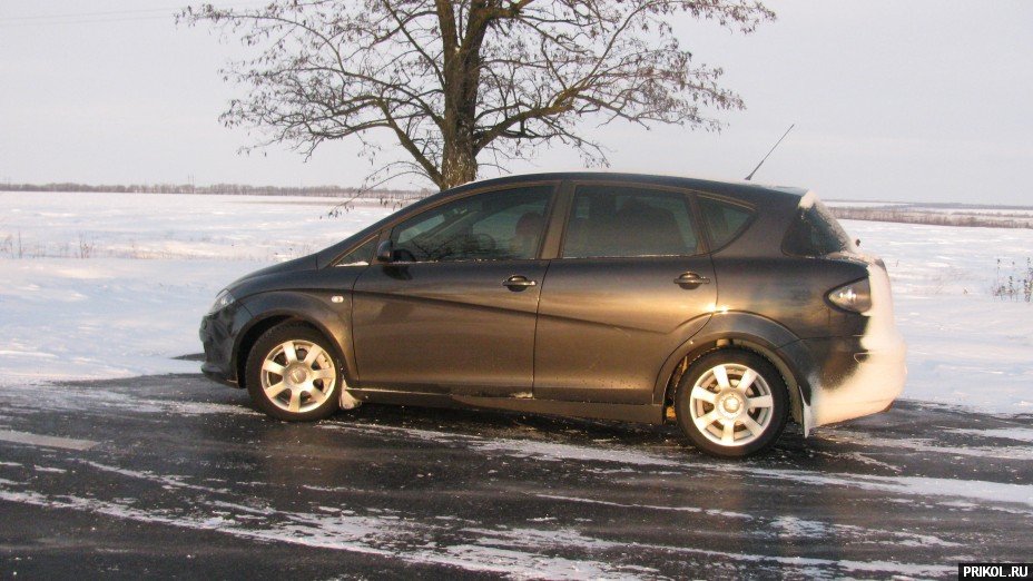 Снежная буря на Украине. Дорога из Херсона в Вознесенск herson-voznesensk-90