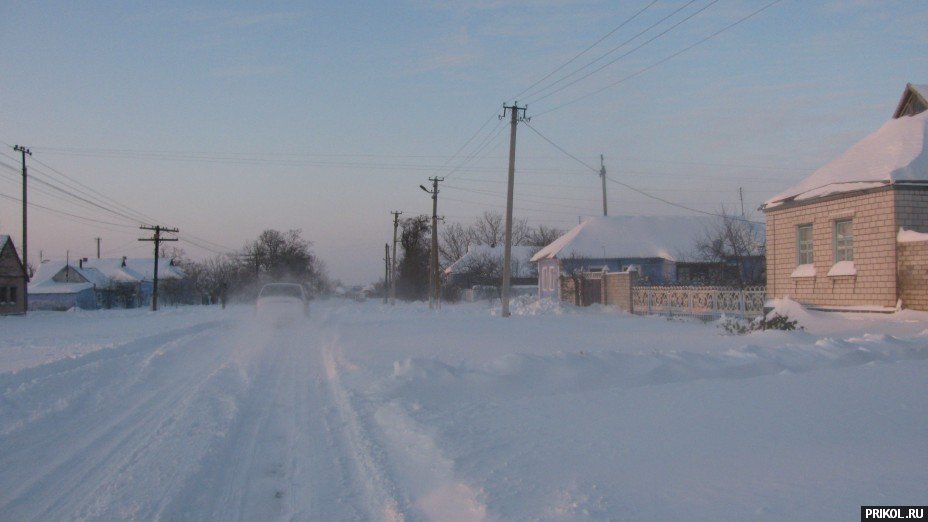 Снежная буря на Украине. Дорога из Херсона в Вознесенск herson-voznesensk-96
