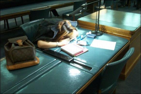 спящие в библиотеке