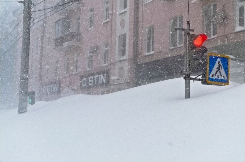 Снега во Владивостоке