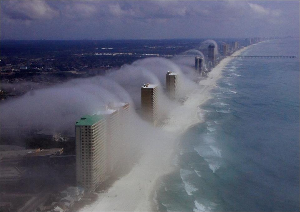 Ветреный день на побережье Флориды