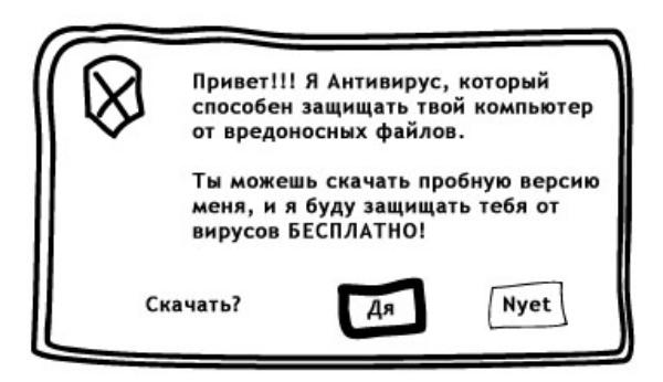 навязчивый антивирус