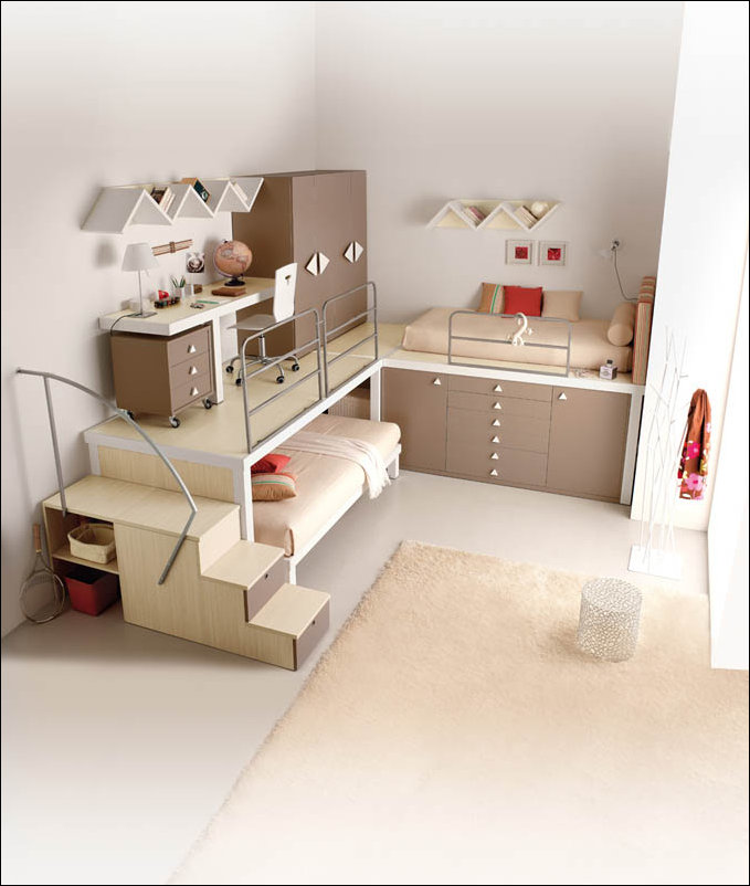 Экономим пространство в детской комнате
