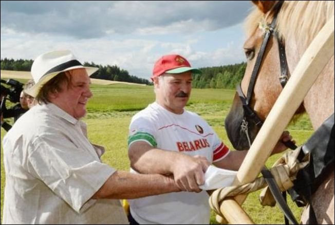 Депардье в гостях у Лукашенко