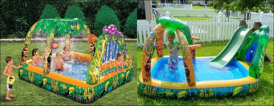 Надувные бассейны на упаковке и в реальности Надувные бассейны на упаковке и в реальности