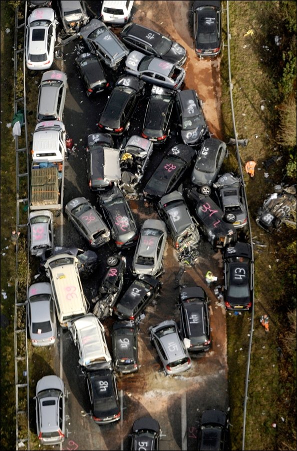 Авария на автобане в Германии
