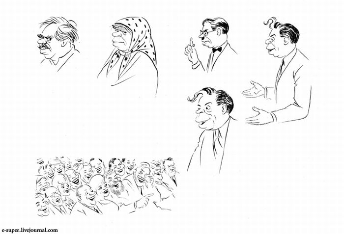 Зарисовки датского карикатуриста Херлуфа Бидструпа