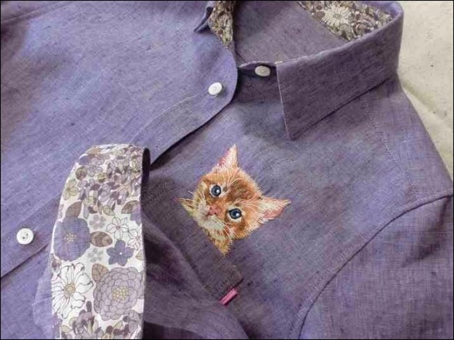 Коты на рубашке