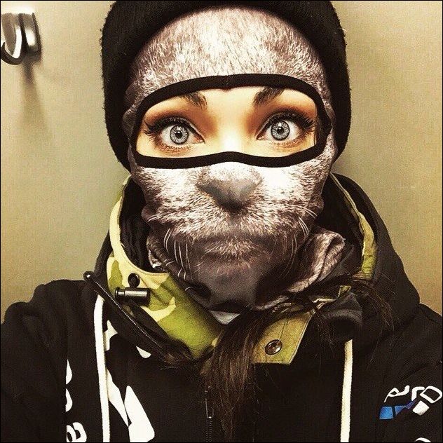 Лыжные маски с животными