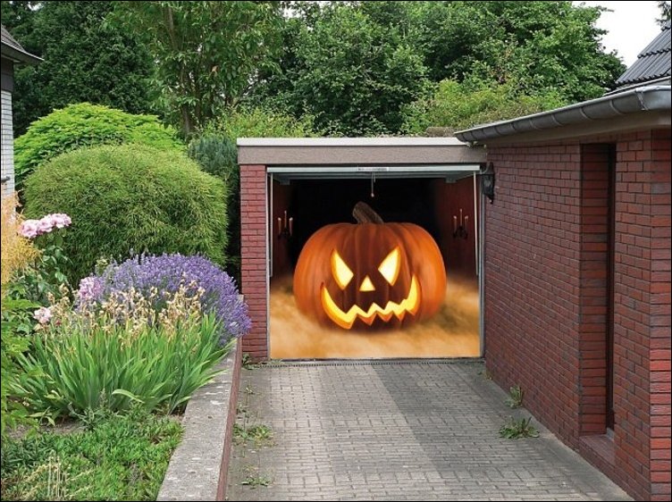 3D-рисунки на гаражной двери