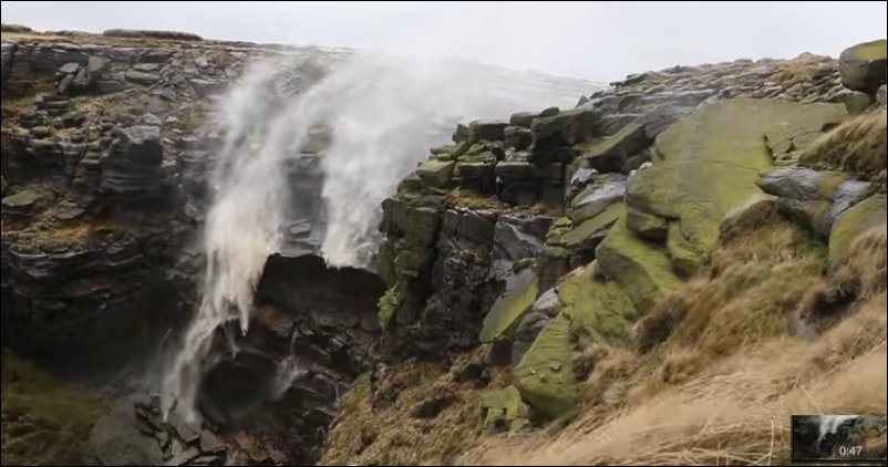 ветер против водопада