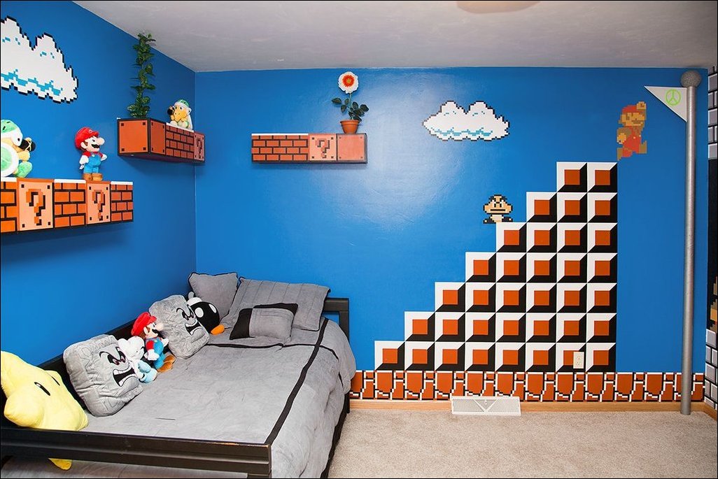 Комната в стиле Супер Марио