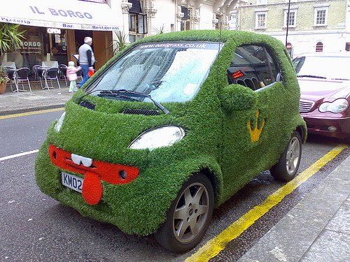 авто в траве