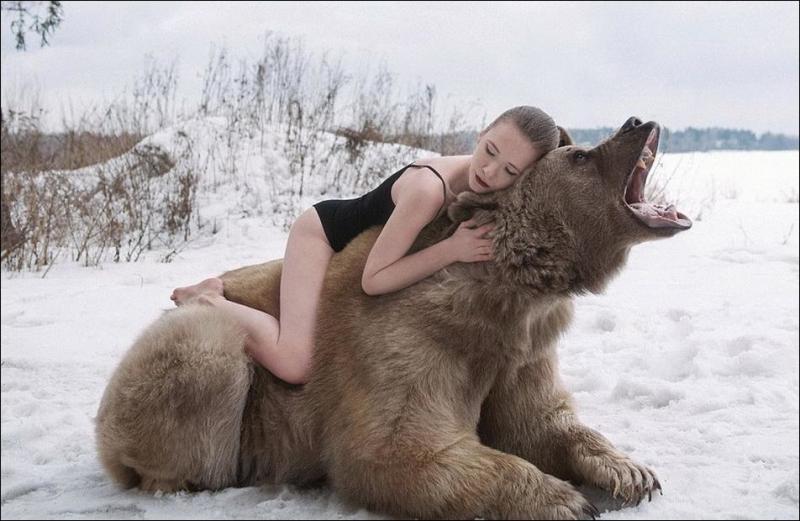 Фотосессия с медведем шокировала англоязычный интернет