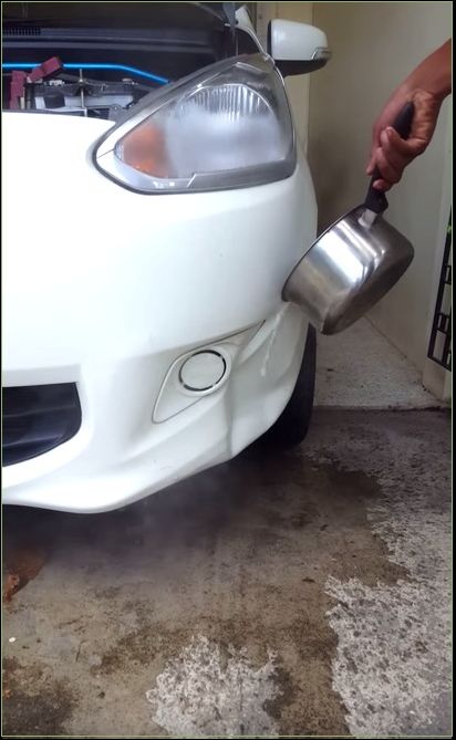 Кузовной ремонт с помощью горячей воды