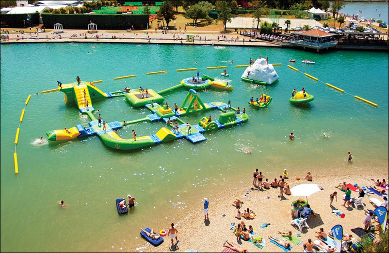 Надувные аквапарки wibit