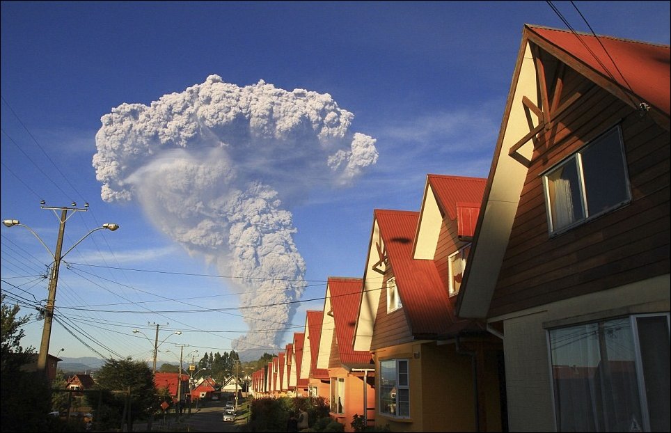 Вулкан Кальбуко - извержение в Чили