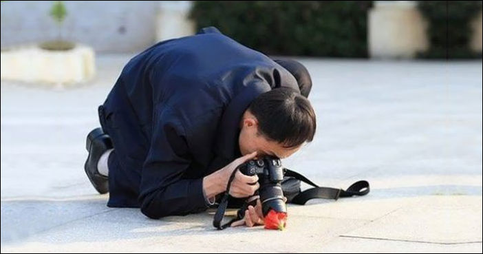 Фотограф за работой