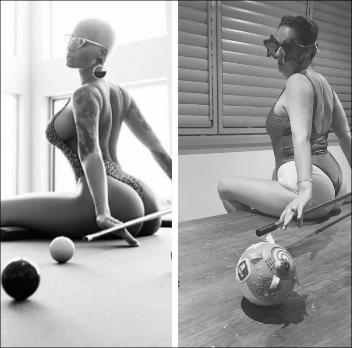 Селеста Барбер - пародии на фото знаменитостей