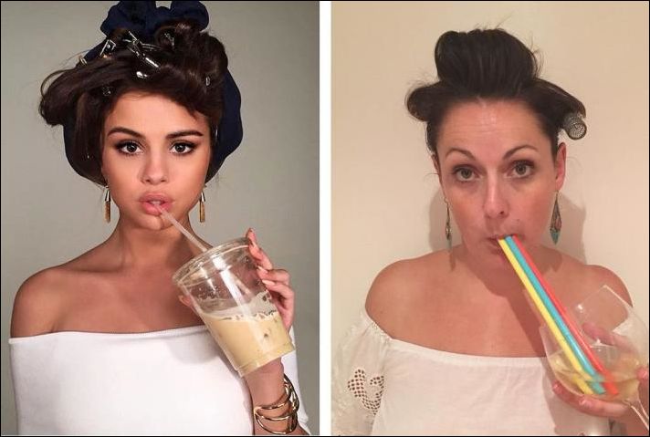 Селеста Барбер - пародии на фото знаменитостей