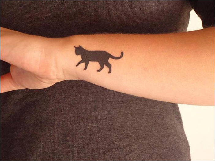 Татуировка с котом
