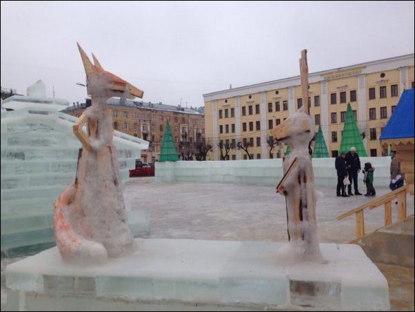 Ледовый городок в Кирове растаял