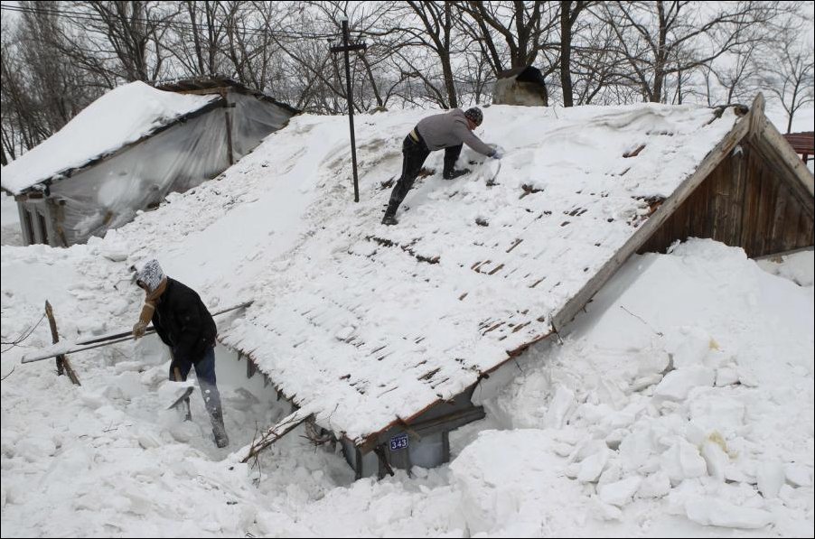 Зима в Румынии