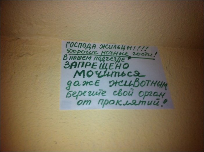 Прикольные надписи и объявления