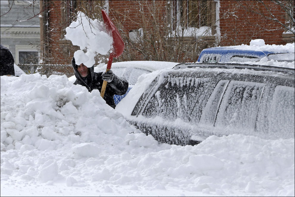 Последствия снежной бури Немо на северо-западе США
