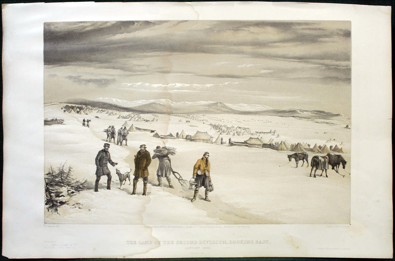 Крымская война, литография Уильяма Симпсона